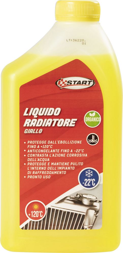 START Liquido radiatore -22C giallo 1L per motori in alluminio auto