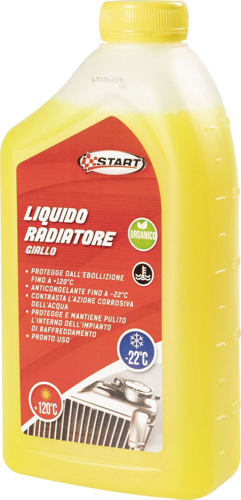 START Liquido radiatore giallo 1L -22?C antigelo e protettivo per motori