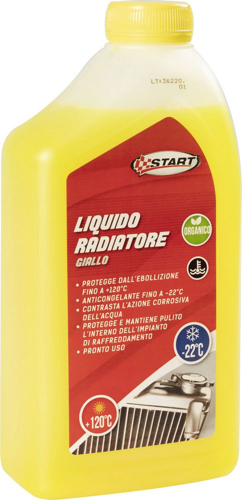 START Liquido radiatore -22C giallo 1L per motori in alluminio auto