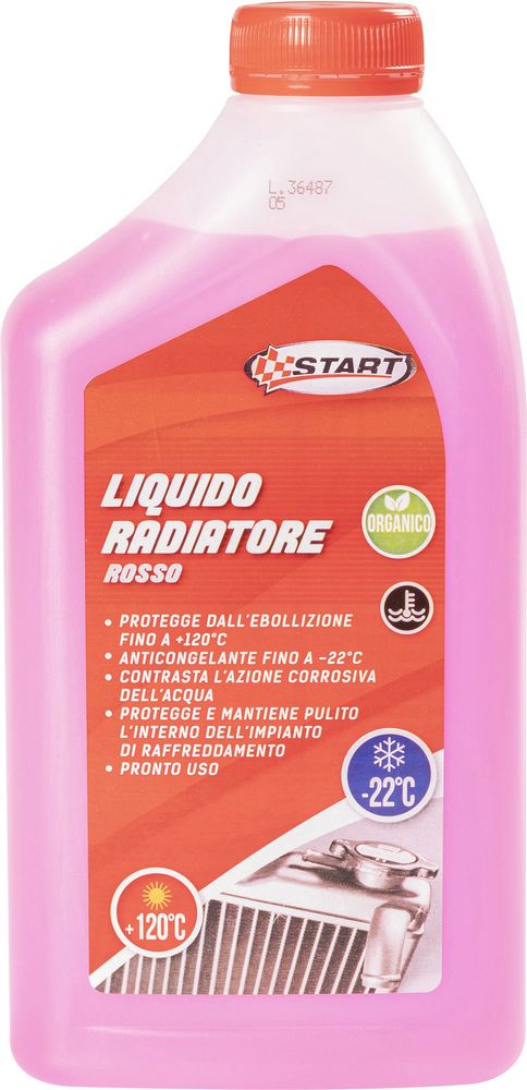 START Liquido radiatore -22C rosso 1L per motori in alluminio auto