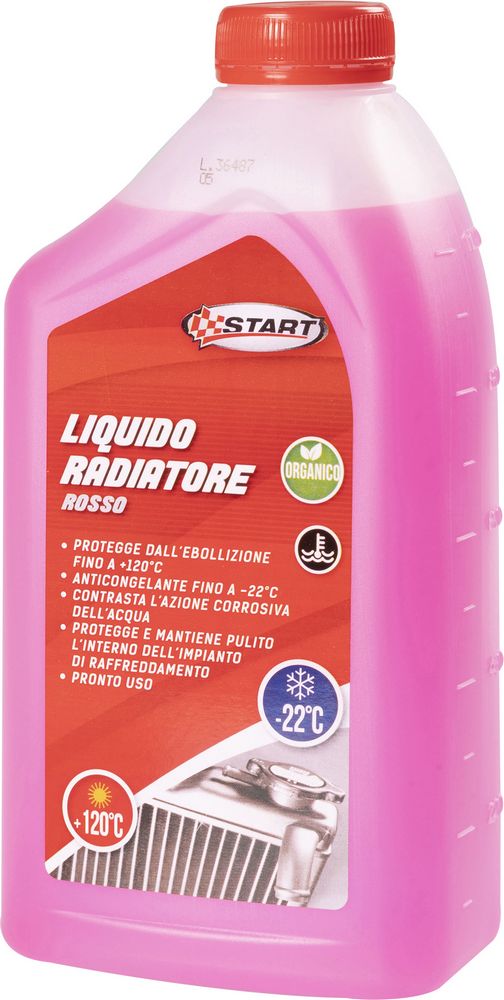 START Liquido radiatore rosso 1L -22?C antigelo professionale per motori