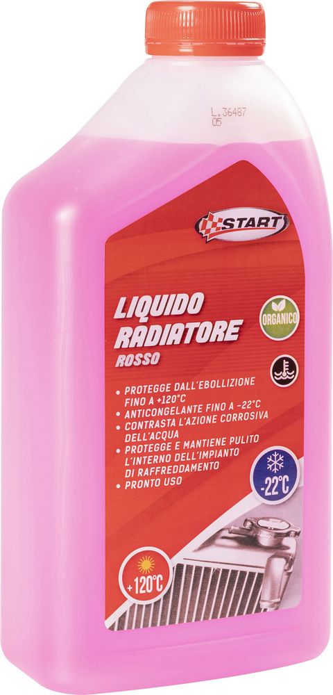 START Liquido radiatore rosso 1L -22?C antigelo professionale per motori