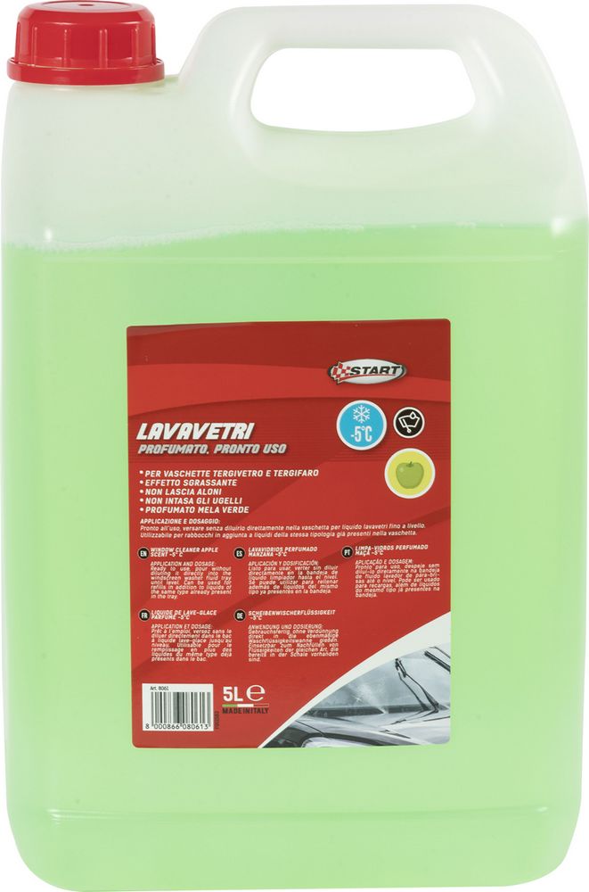 Liquido tergivetro profumato alla mela verde -5C 5L