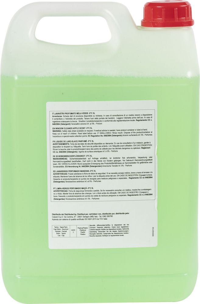 Liquido tergivetro profumato alla mela verde -5C 5L