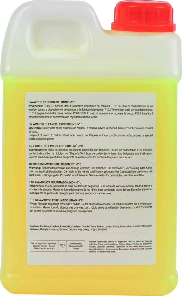 Liquido tergivetro profumato al limone -5C 2L