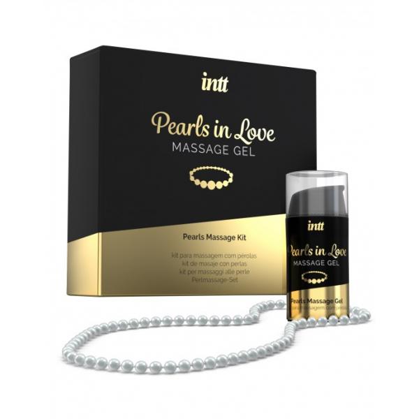 INTT MASSAGE & ORAL SEX - PERLE INNAMORATE CON COLLANA DI PERLE E GEL DI SILICONE