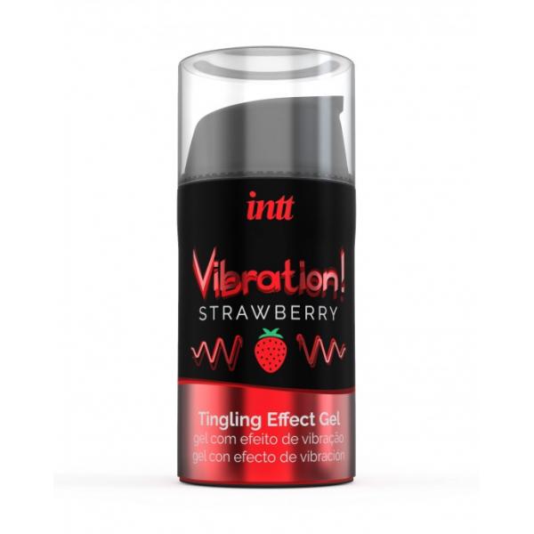 INTT - POTENTE GEL VIBRANTE LIQUIDO STIMOLANTE INTIMO FRAGOLA 15 ML