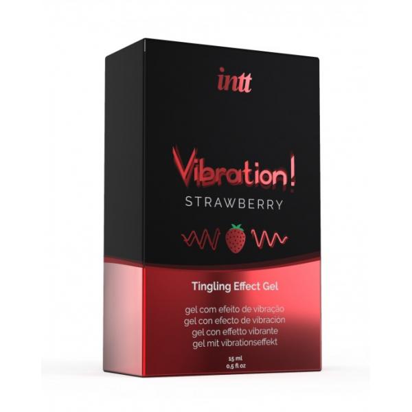 INTT - POTENTE GEL VIBRANTE LIQUIDO STIMOLANTE INTIMO FRAGOLA 15 ML