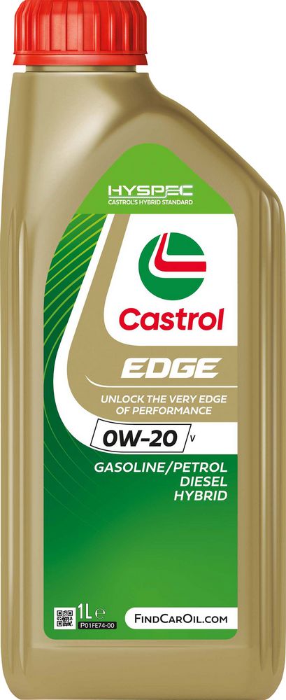 Castrol Edge V 0W-20 1L Sintetico Olio Motore Lubrificante Auto Benzina Diesel