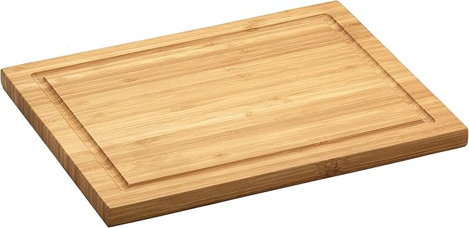 King Home TAGLIERE PICCOLO IN BAMBU C/SCANALATURA PER RACCOLTA LIQUIDI 29x23x1,6h cm