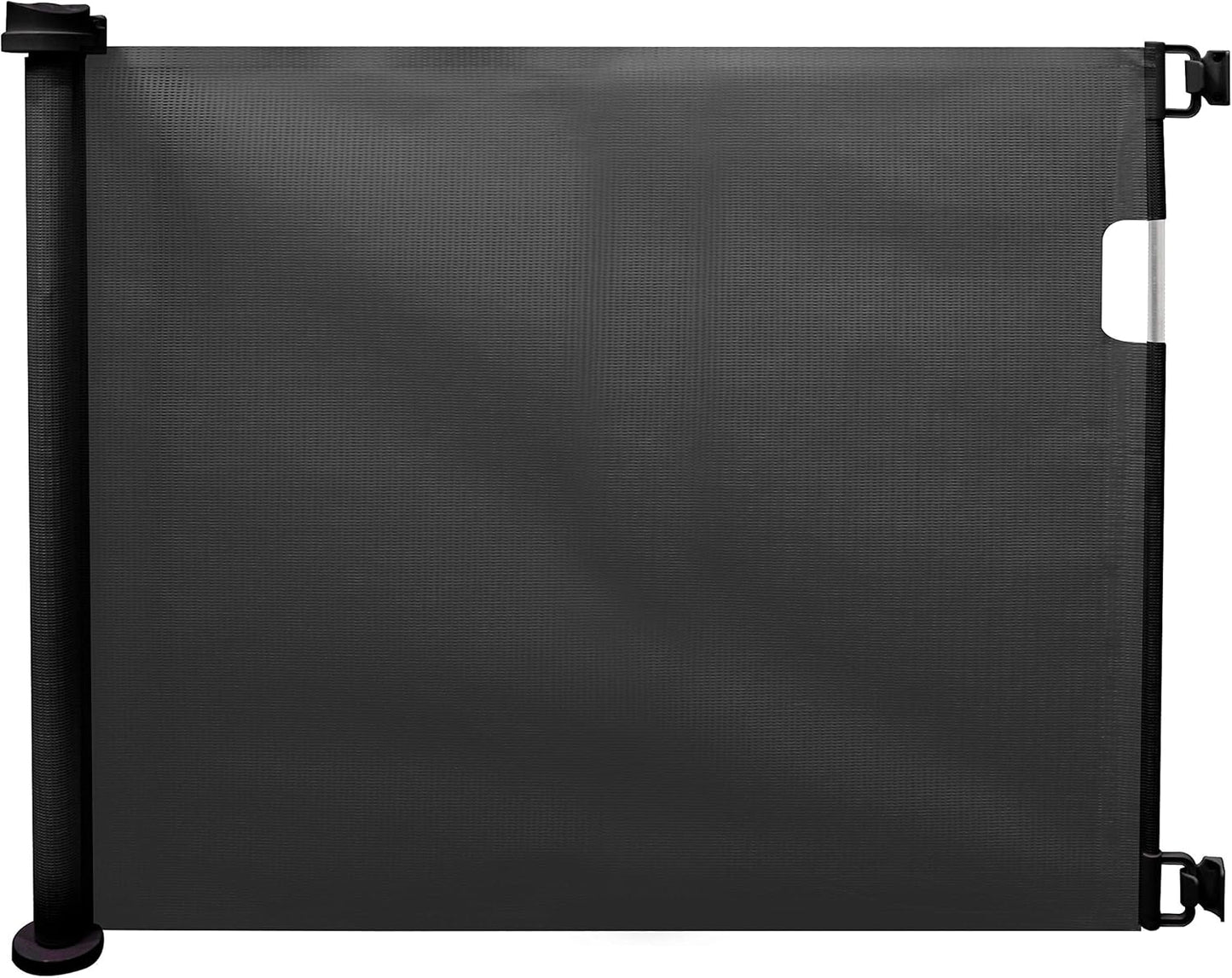 King Home Cancelletto bimbi retrattile in PVC 137x86h cm nero