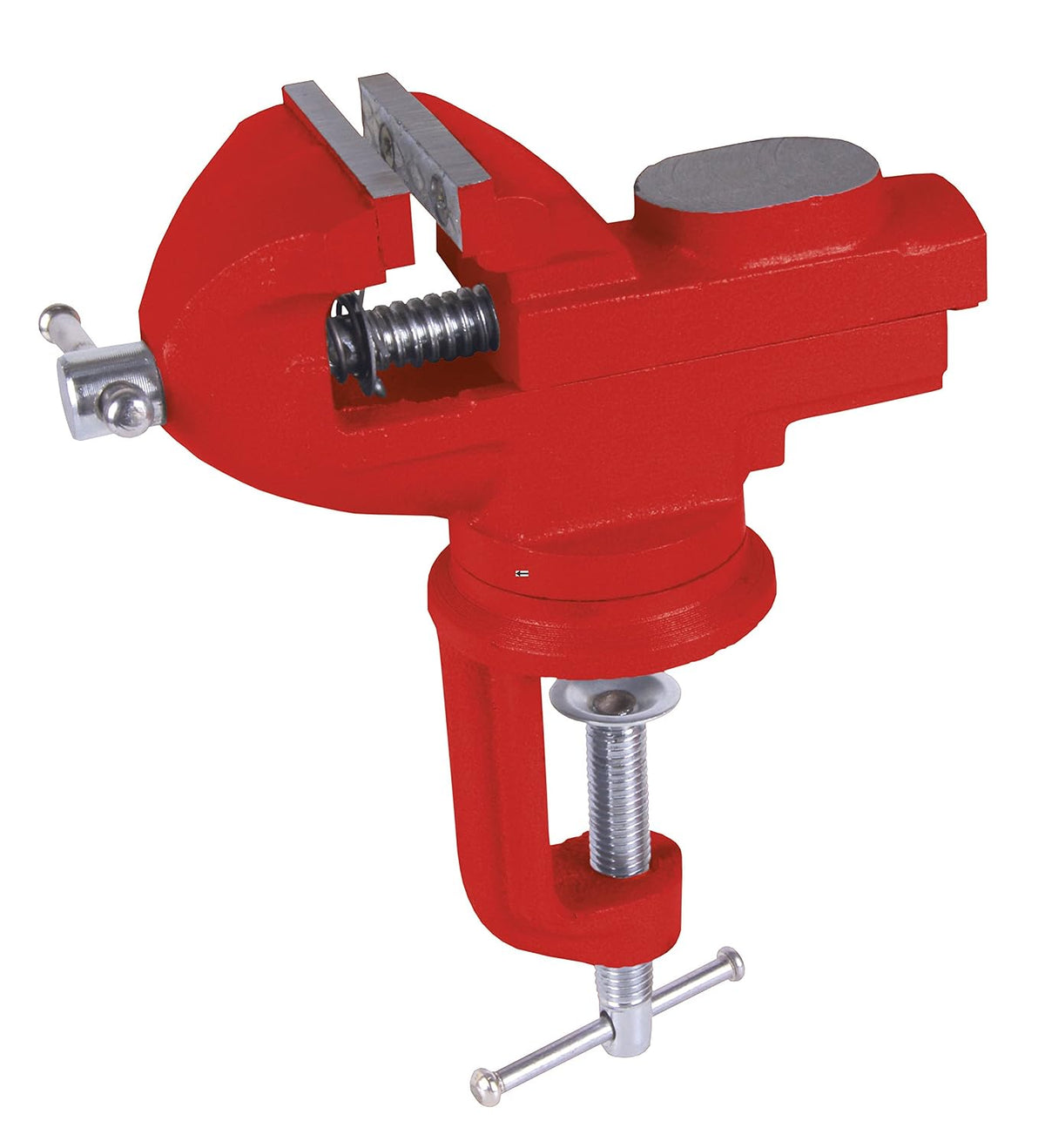 Morsa da banco girevole a galletto 60 mm.