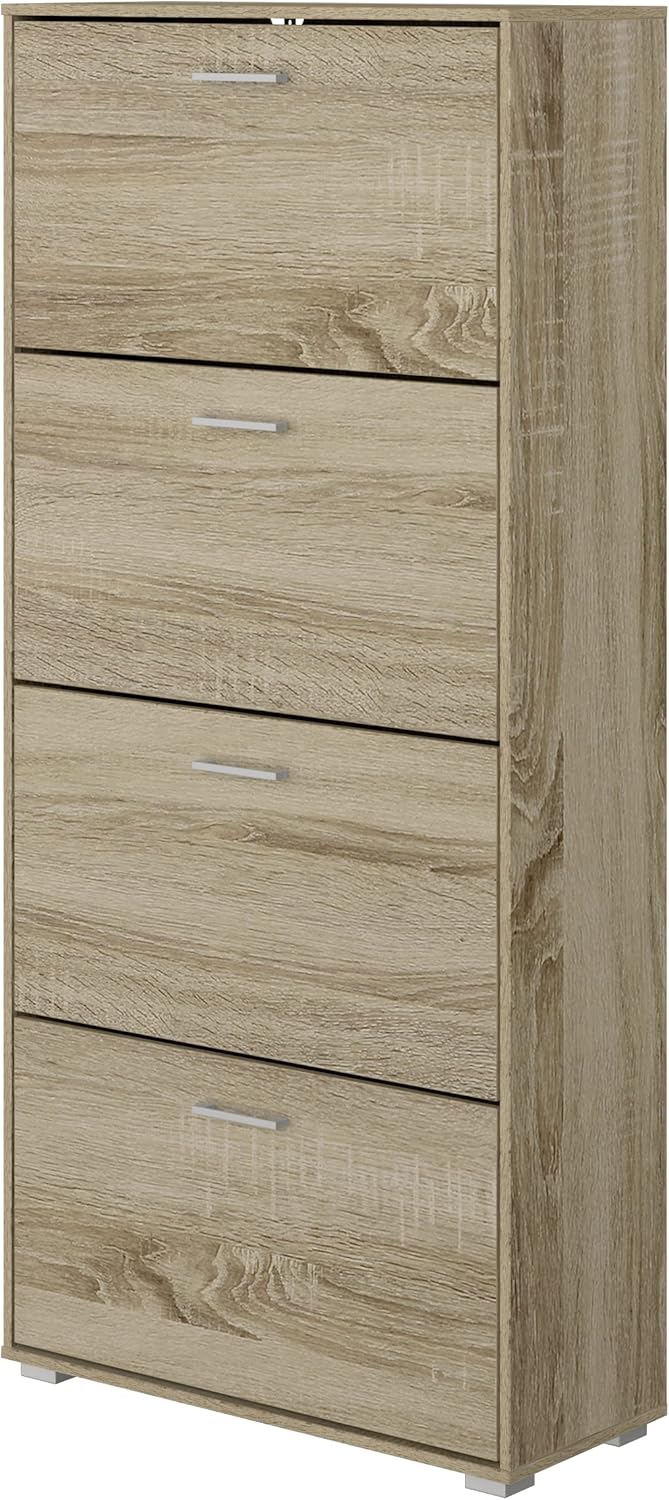 King Home SCARPIERA A QUATTRO SCOMPARTI 67x28x147h cm rovere