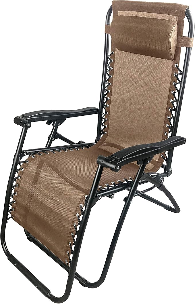 Garden Friend Sdraio Siesta pieghevole multiposizione 65x90x110h cm Marrone