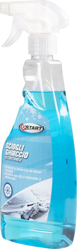 Spruzzino deghiacciante parabrezza auto sciogli ghiaccio trigger 500 ml