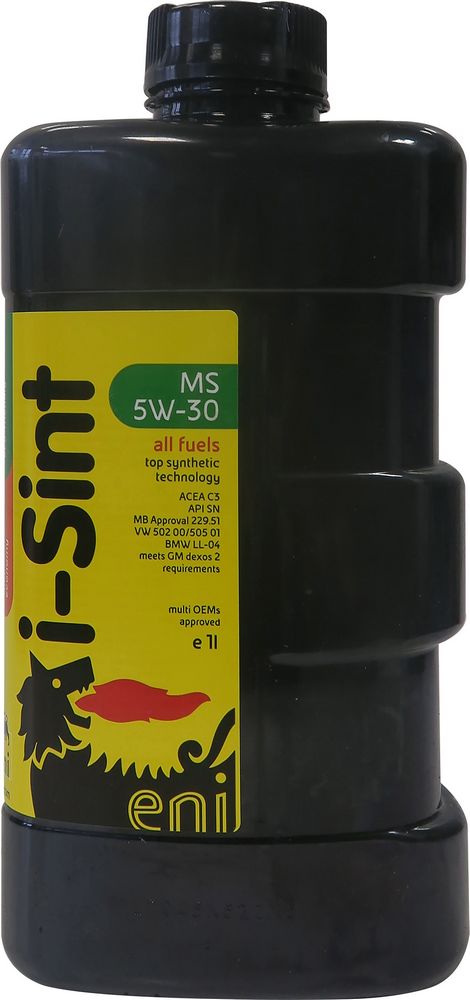 ENI Olio MS 1L lubrificante sintetico 5W30 per motori diesel e benzina