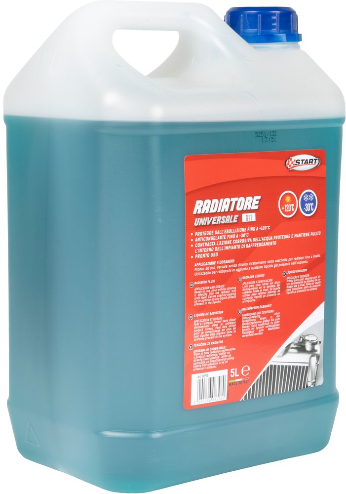 START - Liquido Radiatore Antigelo 5 Litri Pronto Uso - Protezione Estesa