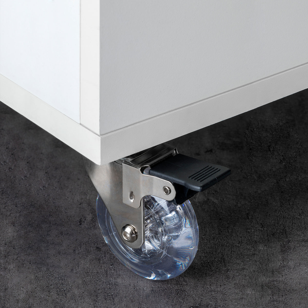 Ruota Slip trasparenti con piastra di montaggio