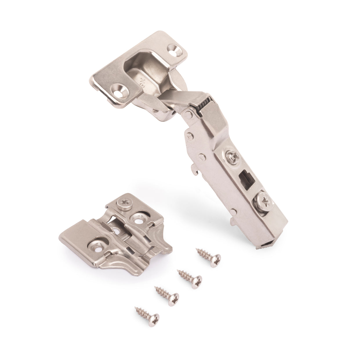 Kit cerniera mezzo collo X91 con chiusura ammortizzata, basette per vite