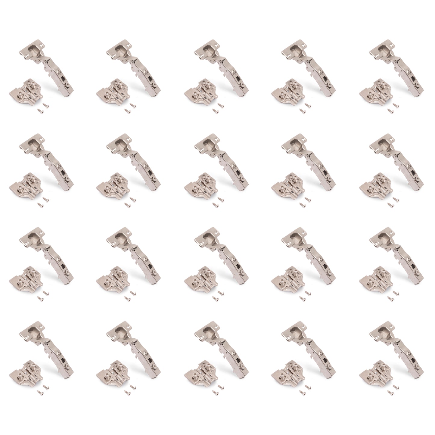 Kit cerniera collo dritto X91 con chiusura ammortizzata e basetta