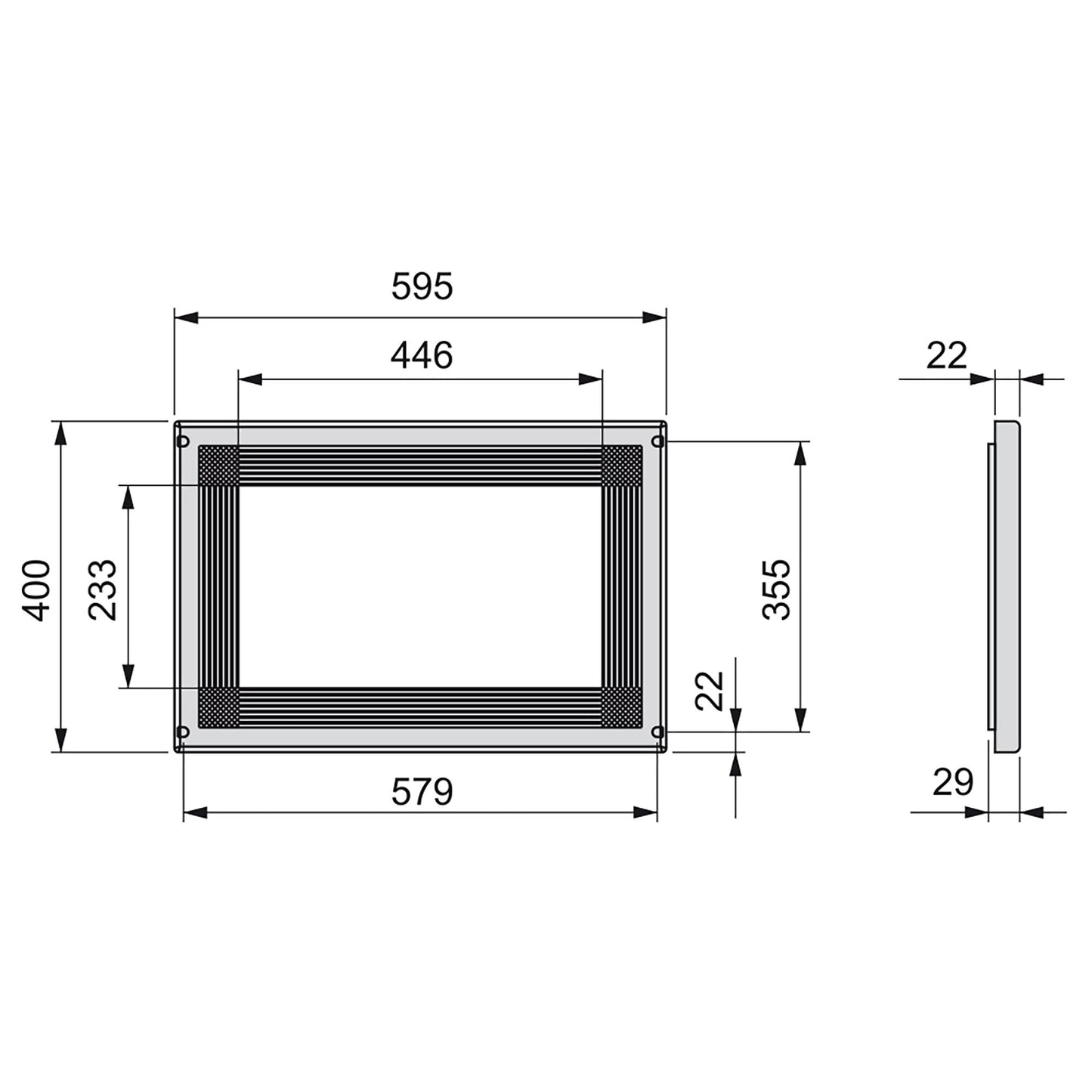 Cornice per microonde
