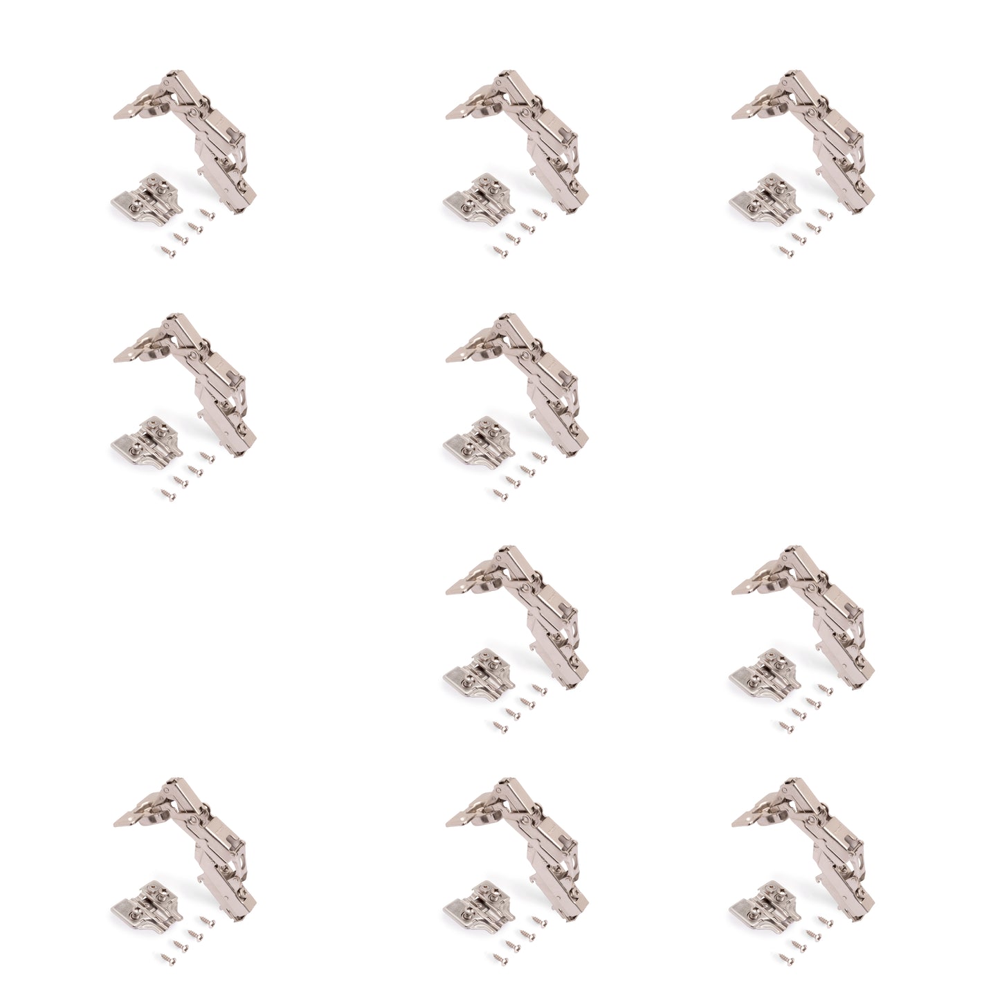 Kit cerniera mezzo collo X91 da apertura 165 con chiusura amortizzata e basetta