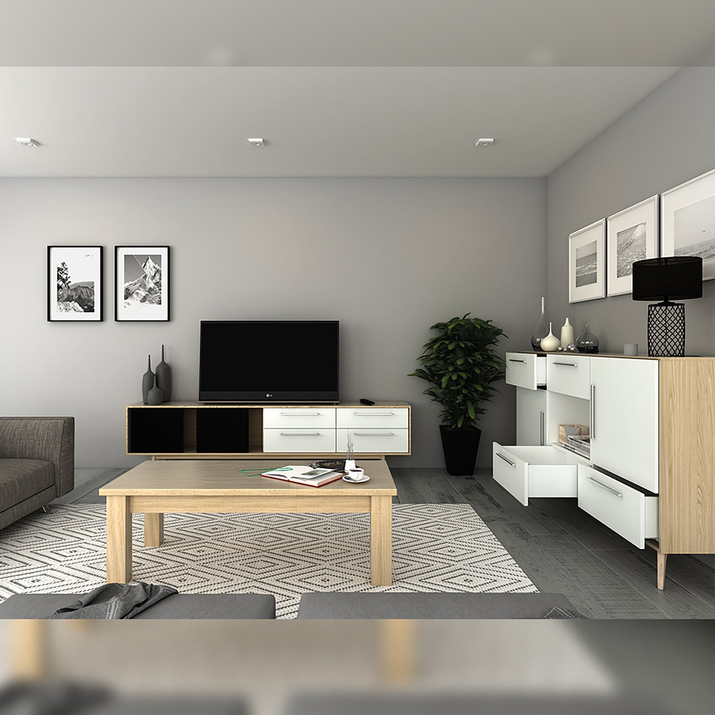 Cassetto esterno Concept 30 kg altezza 105 mm