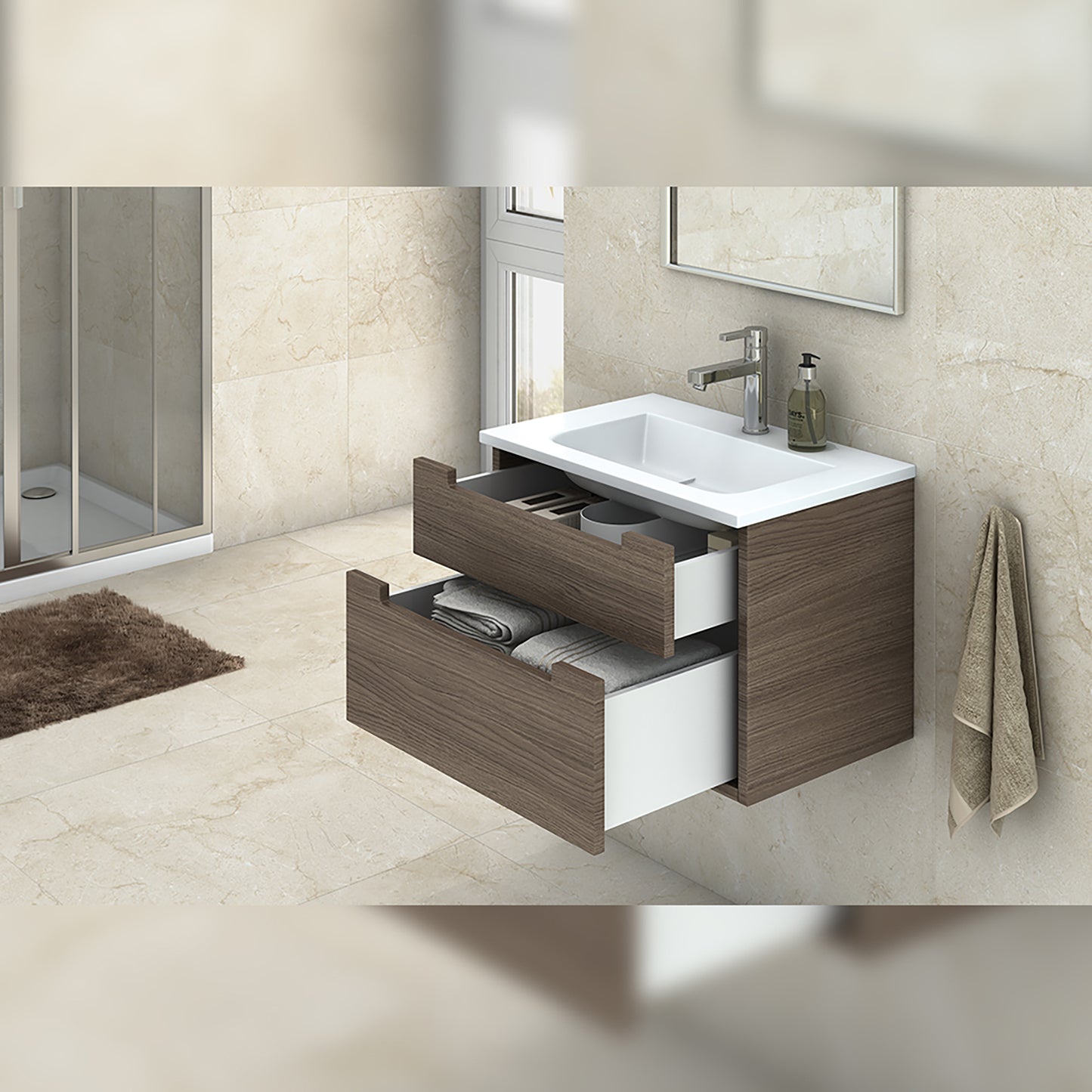 Cassetto esterno Concept 30 kg altezza 185 mm