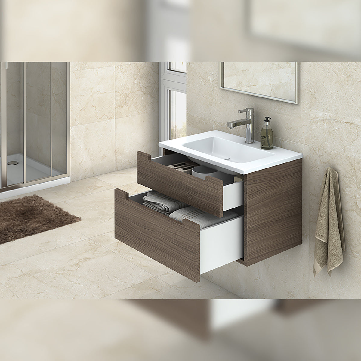 Cassetto esterno Concept 30 kg altezza 185 mm