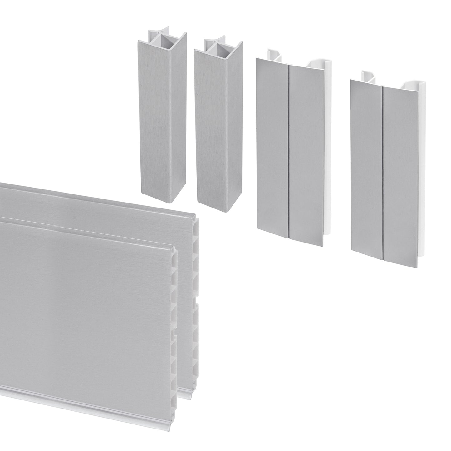 Kit battiscopa da cucina Plasline con accessori per unione