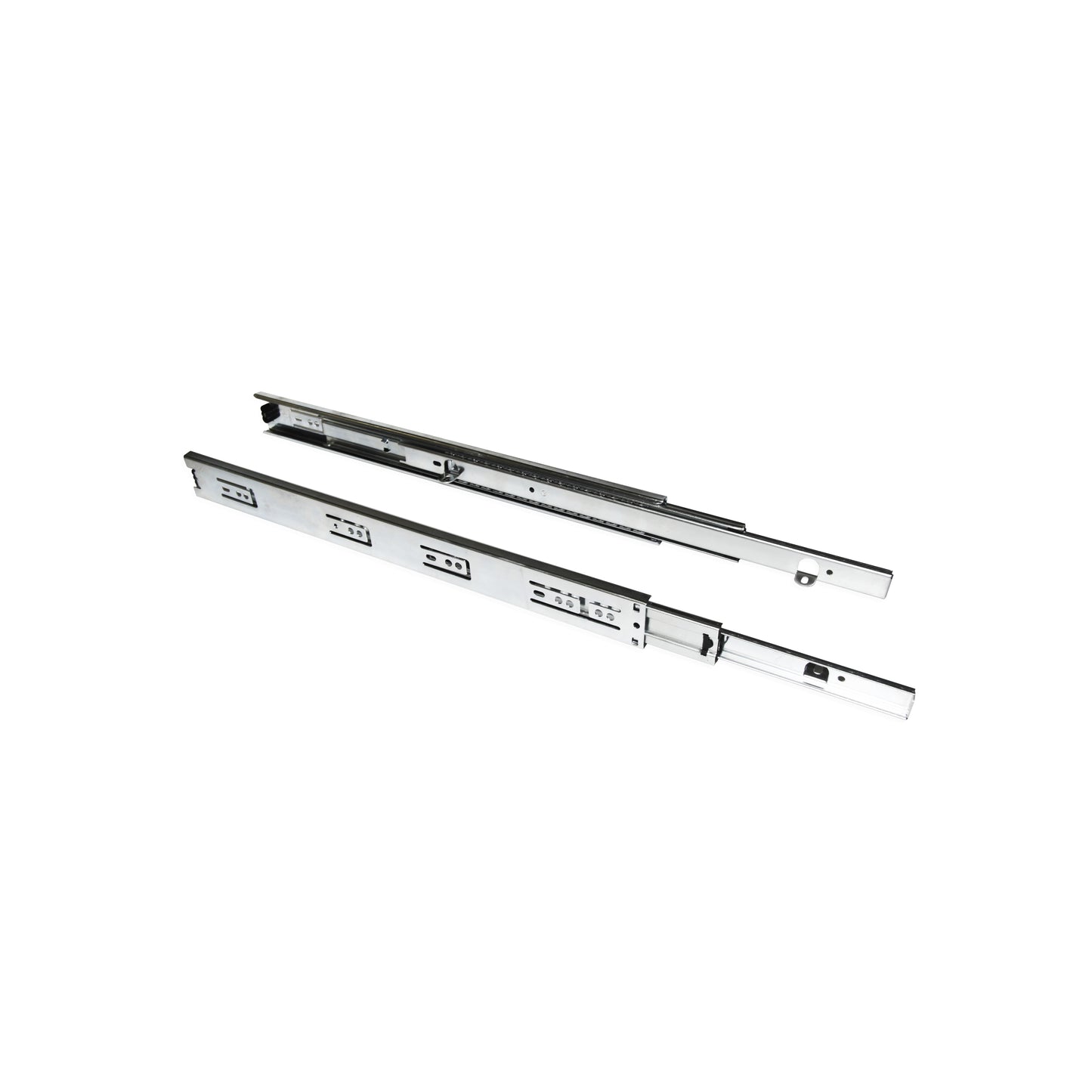 Guide a sfere per cassetti con estrazione totale con squadra, altezza 45 mm