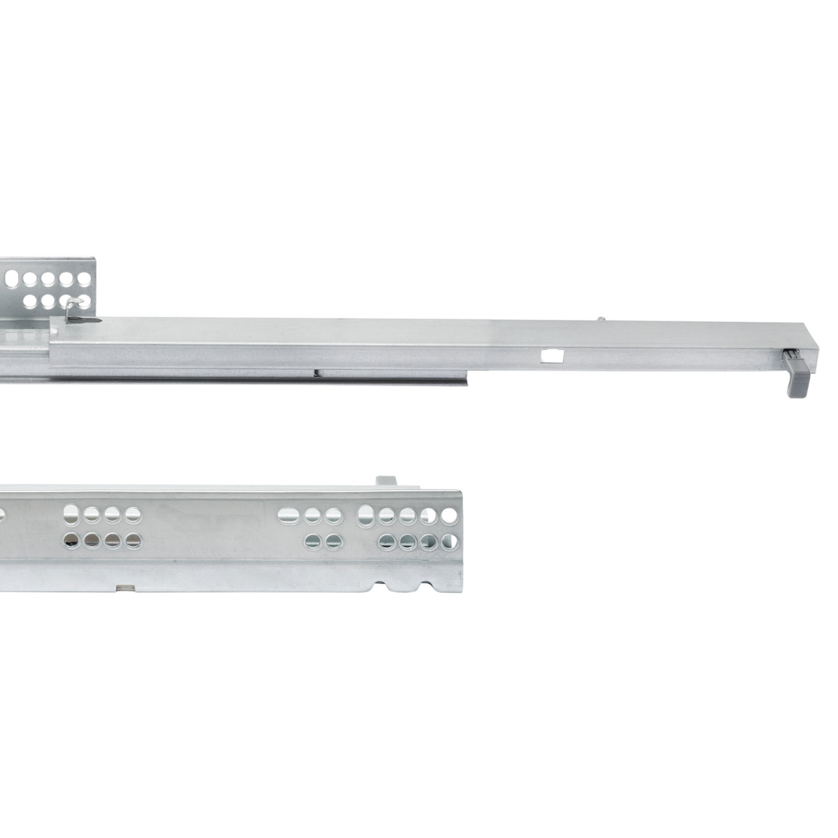 Guide a scomparsa Silver per cassetti ad estrazione totale con chiusura soft (250 - 550)