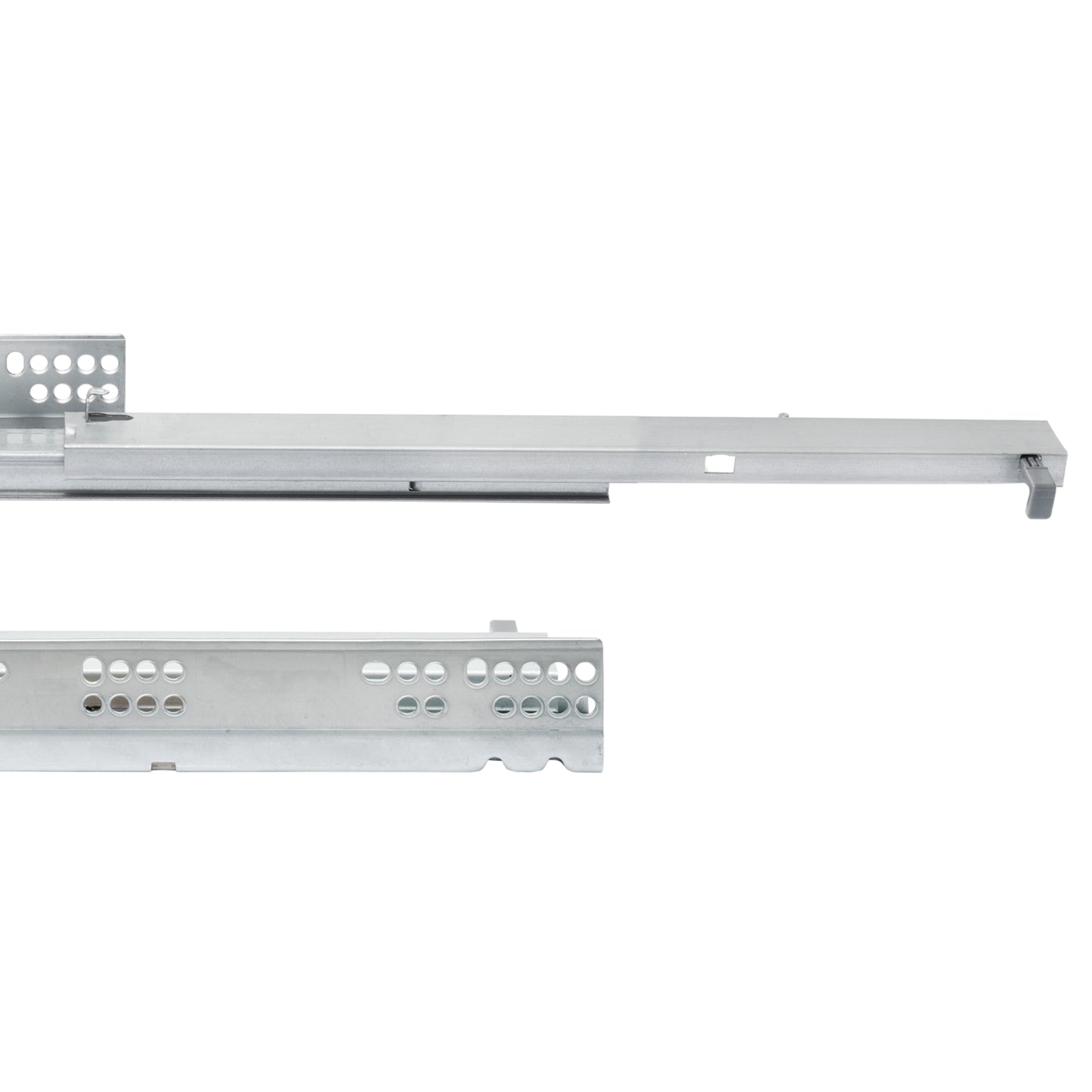 Guide a scomparsa Silver per cassetti ad estrazione totale con chiusura soft (250 - 550)