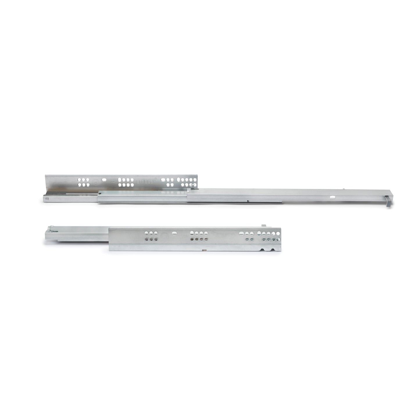 Guide a scomparsa Silver per cassetti ad estrazione totale con chiusura soft (250 - 550)