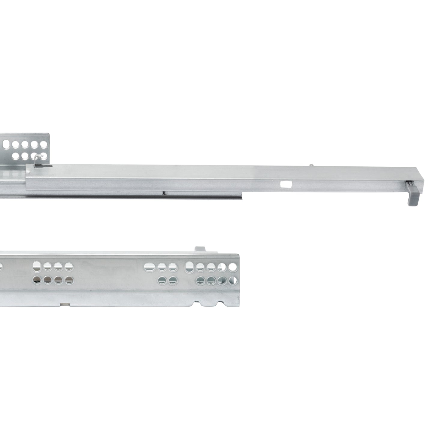 Guide a scomparsa Silver per cassetti ad estrazione totale con chiusura soft (250 - 550)