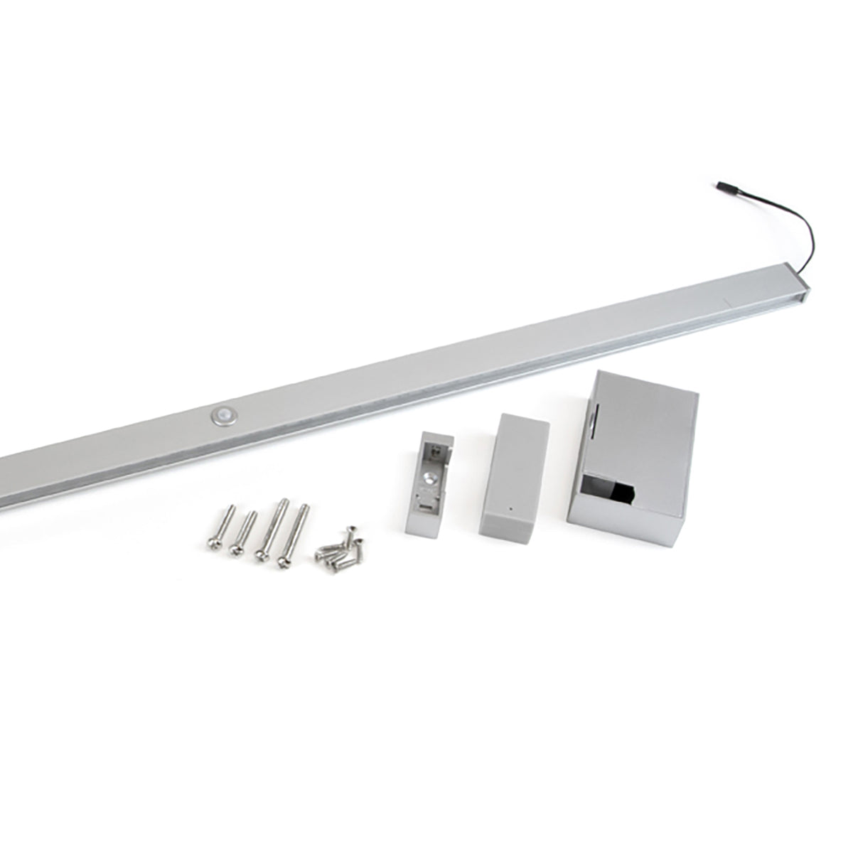 Barra appendiabili per armadi Castor con luce LED, batteria rimovibile e sensore di movimento