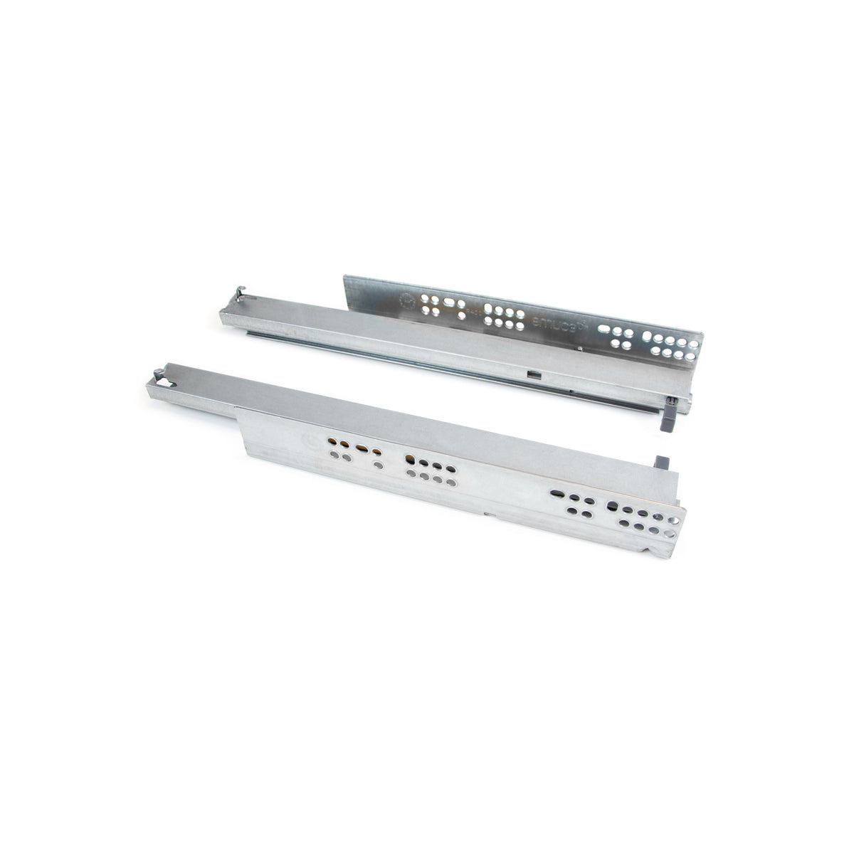 Guide a scomparsa Silver per cassetti ad estrazione totale con sistema push