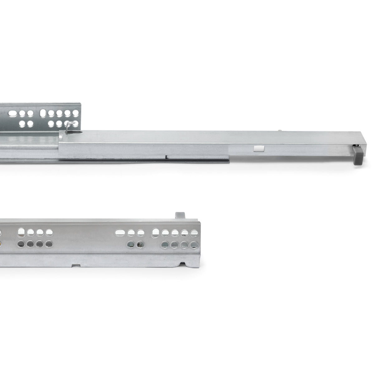 Guide a scomparsa Silver per cassetti ad estrazione totale con sistema push
