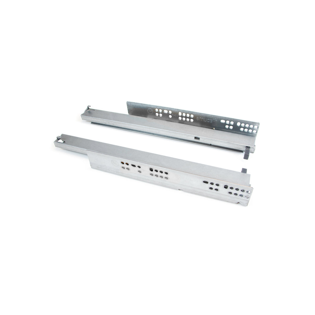 Guide a scomparsa Silver per cassetti ad estrazione totale con sistema push