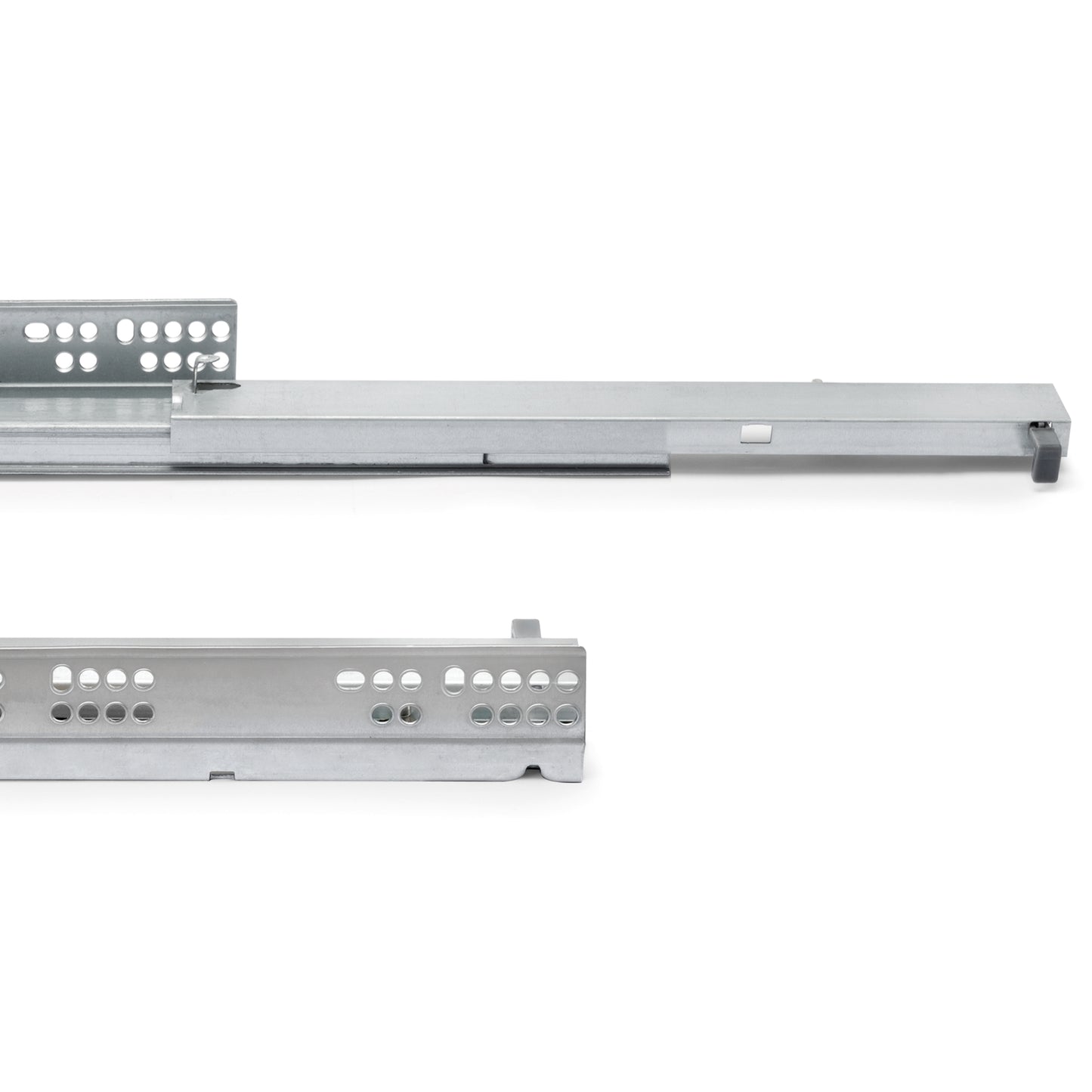 Guide a scomparsa Silver per cassetti ad estrazione totale con sistema push