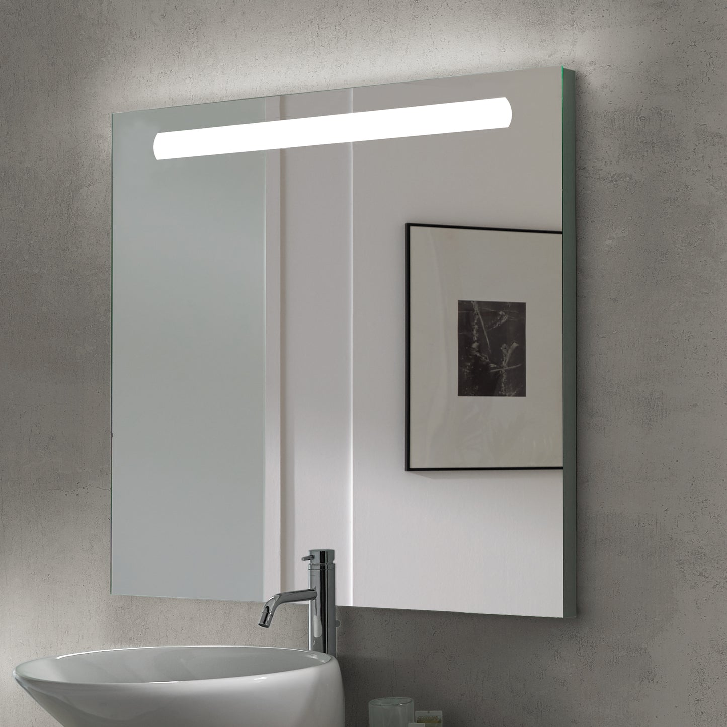 Specchio da bagno Pegasus con illuminazione LED frontale