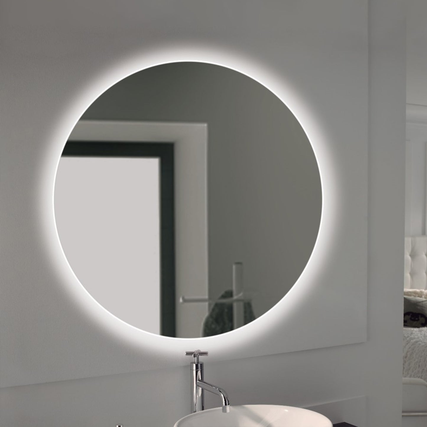 Specchio da bagno Cassiopea con illuminazione LED decorativa