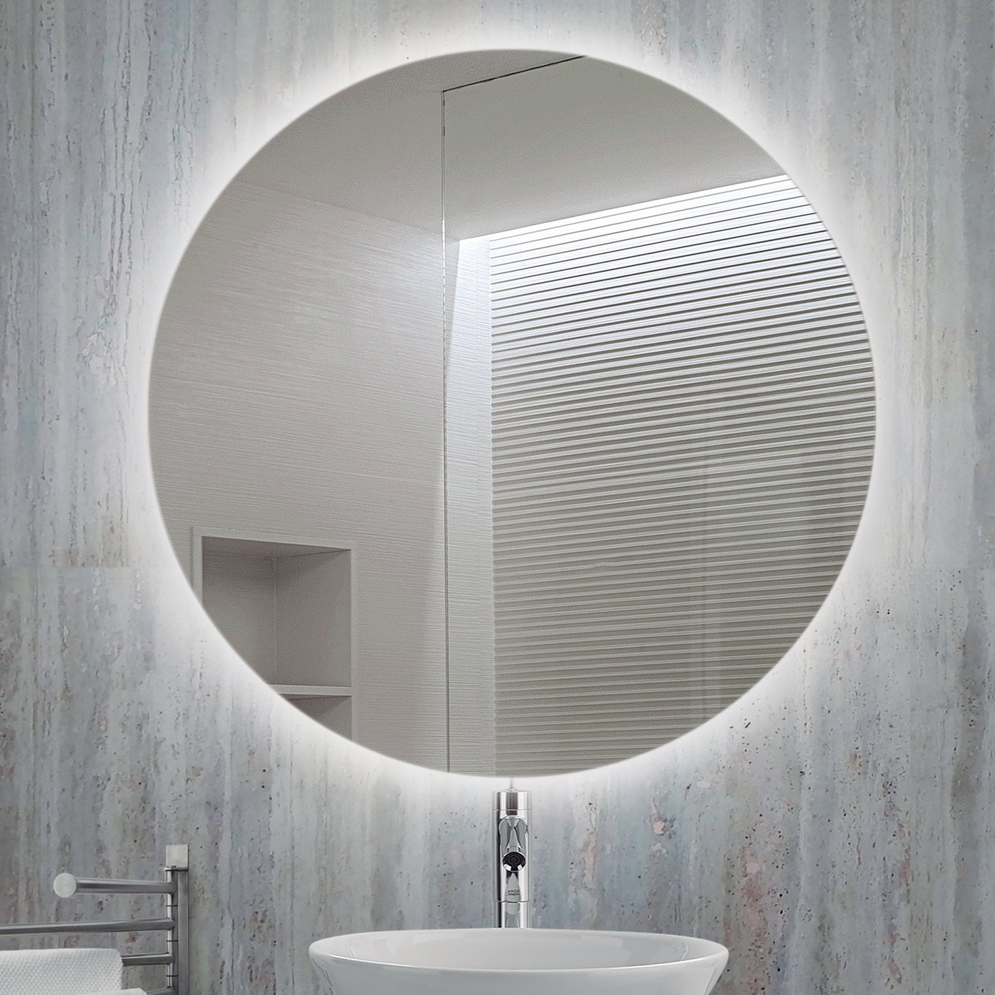 Specchio da bagno Cassiopea con illuminazione LED decorativa