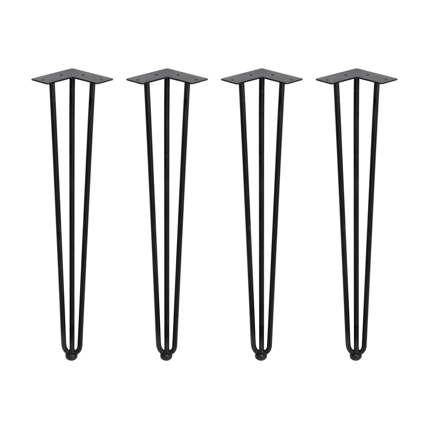 Gambe Hairpin di 3 bastoncini per tavolo
