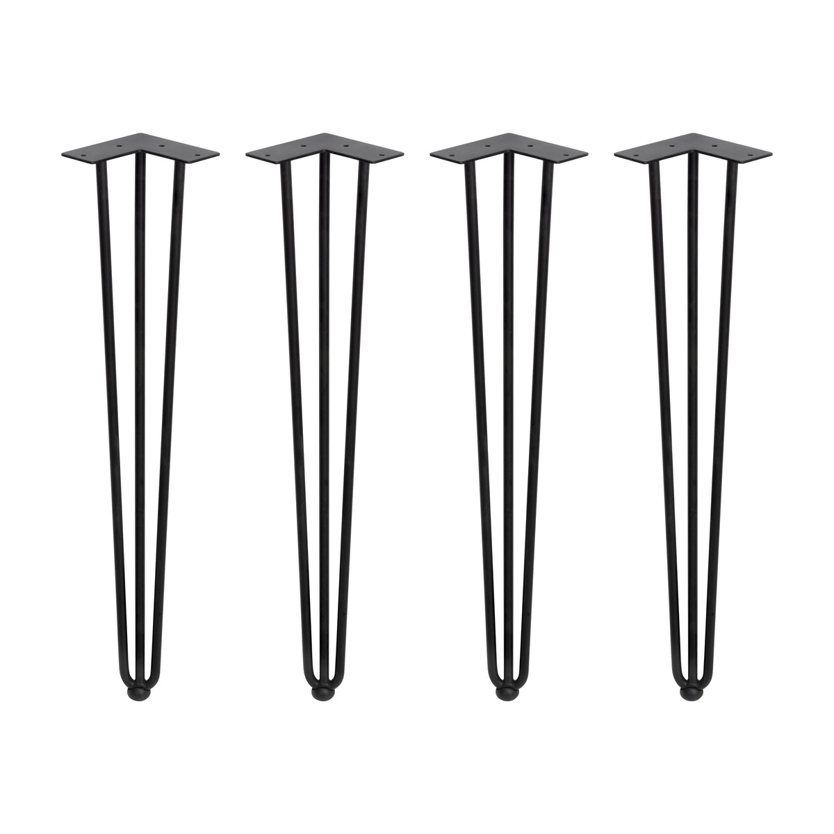 Gambe Hairpin di 3 bastoncini per tavolo