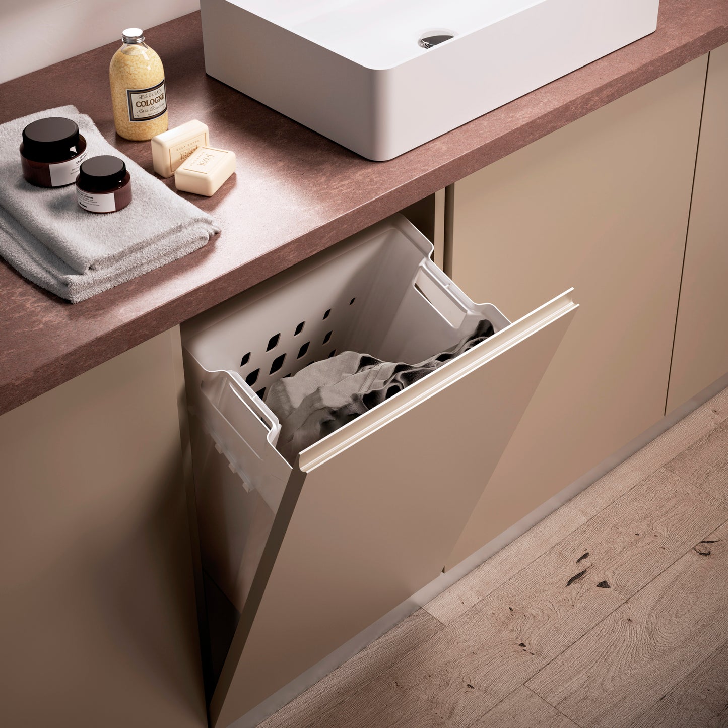 Cesto portabiancheria Laundry per modulo