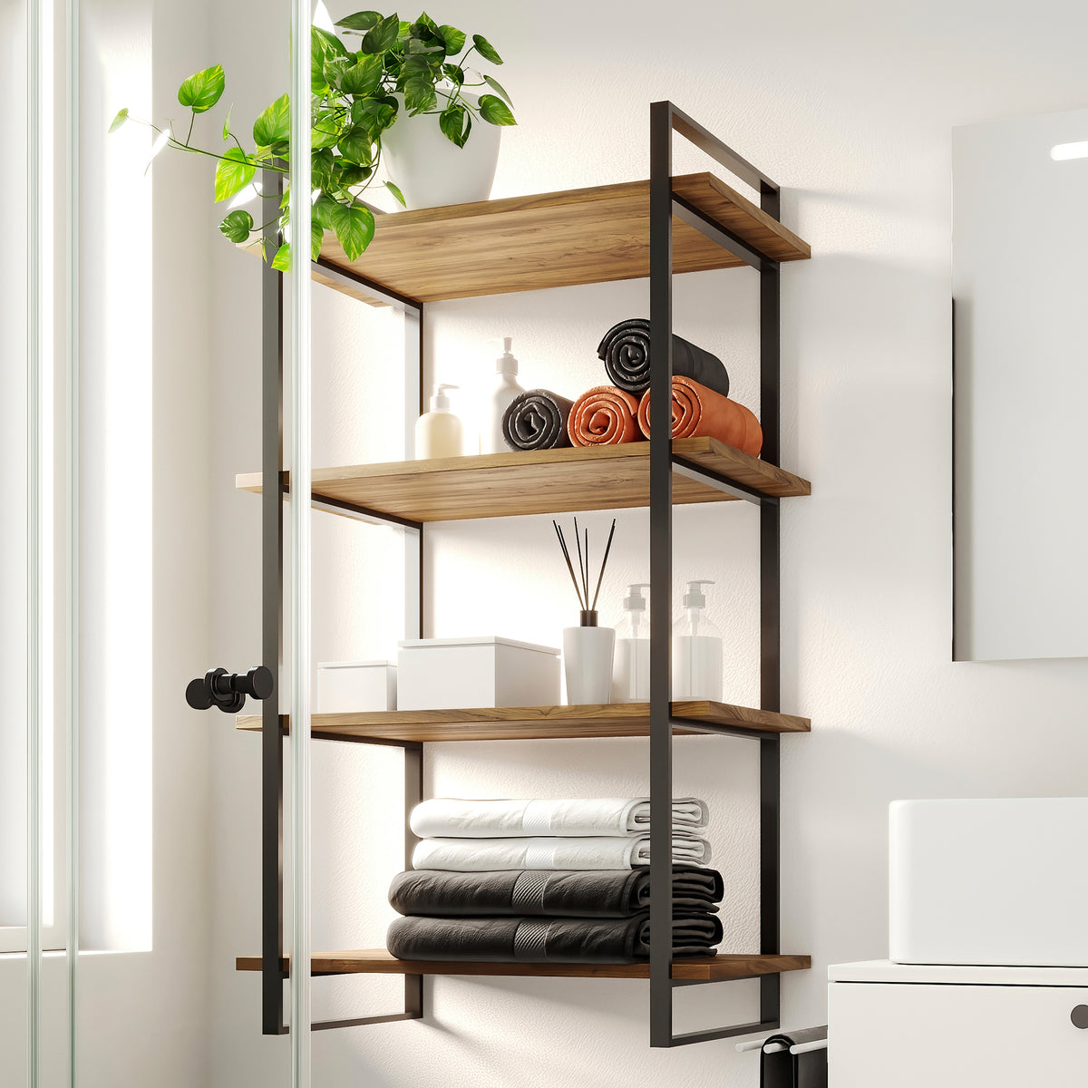 Scaffale Lader con struttura e ripiani