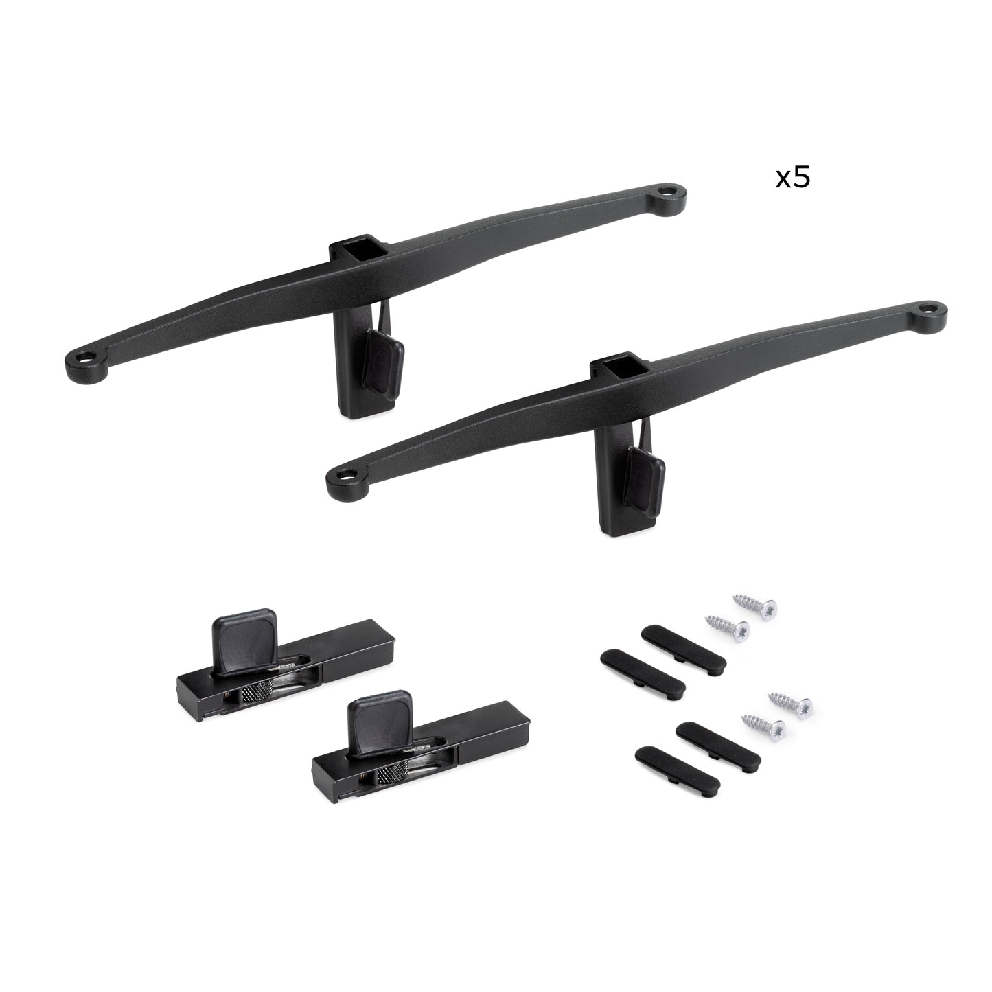 Set staffe Zero per mensola in legno