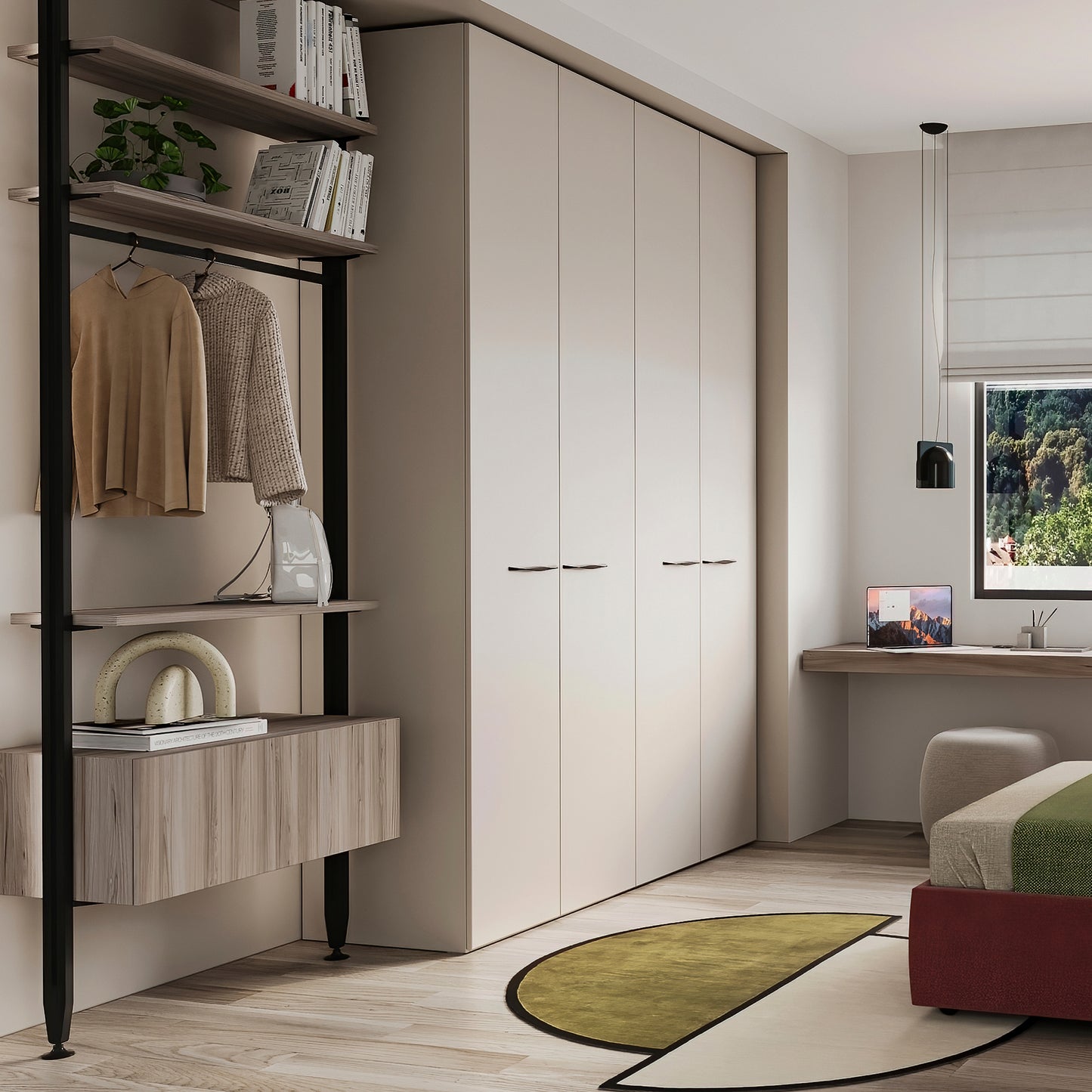 Kit Zero di supporti per mensole in legno e moduli