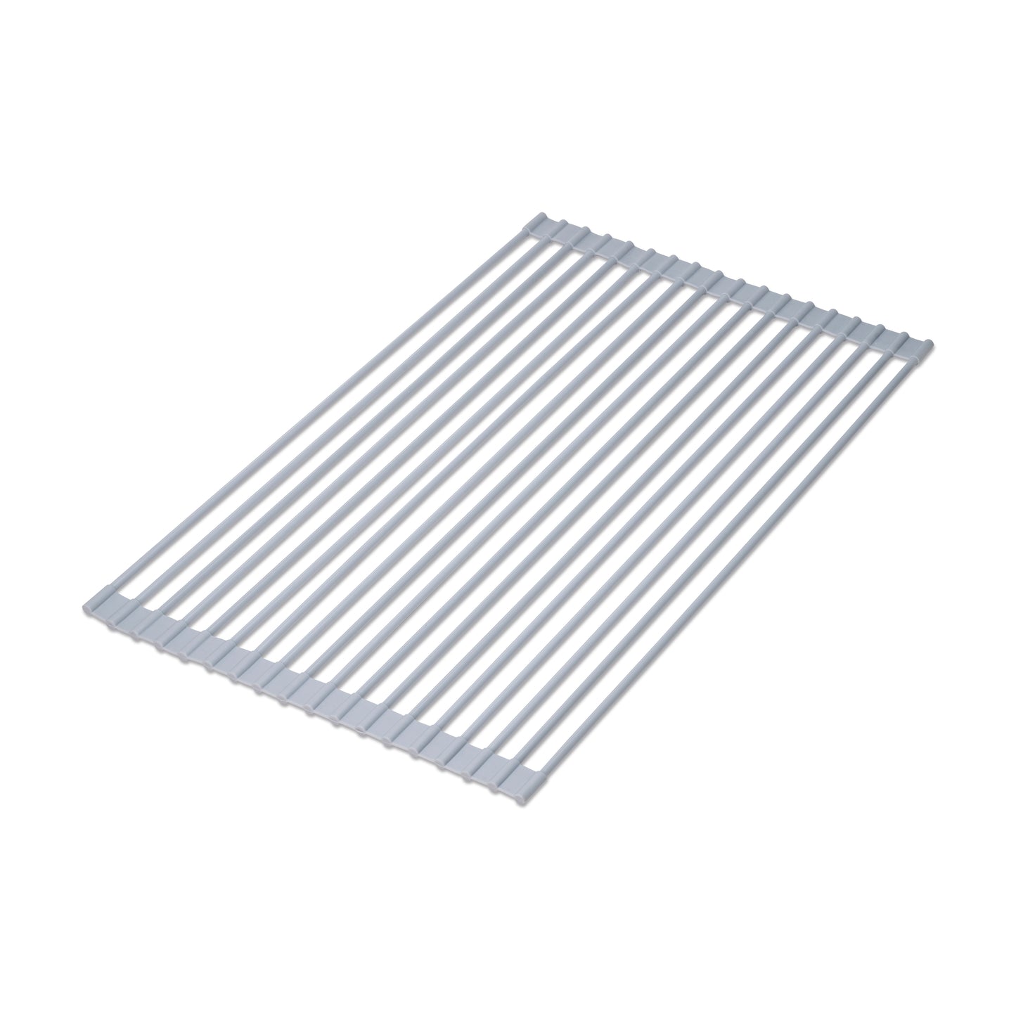 Scolapiatti in acciaio e silicone flessibile